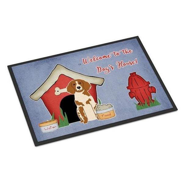 Carolines Treasures BB2826JMAT Dog House Collection Brittany Spaniel Indoor or Outdoor Mat; 24 x 0.25 x 36 in. BB2826JMAT - main